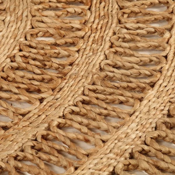 vidaXL Teppich Jute Handgeflochten 180 cm Rund