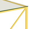 vidaXL Couchtisch Golden 55x55x55 cm Edelstahl und Glas