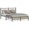vidaXL Bettgestell ohne Matratze Sonoma-Eiche 140x200 cm Holzwerkstoff