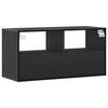 vidaXL TV-Schrank Schwarz 80x31x39,5 cm Holzwerkstoff und Metall
