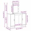 vidaXL Schminktisch mit Speicher Braun 102 x 33 x 135 cm Holzwerkstoff