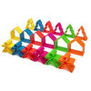 dëna Silikon-Spielzeug-Set Kinder, Häuser & Bäume Neon 54 Stk.