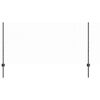 vidaXL Zaun mit Pfosten Grau 1 x 25 m Stahl