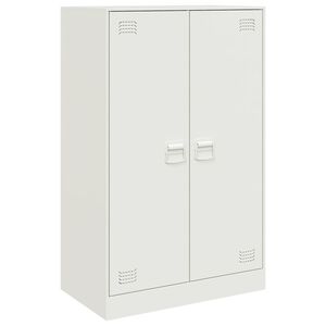 vidaXL Sideboard Wei&szlig; 67x39x107 cm Stahl