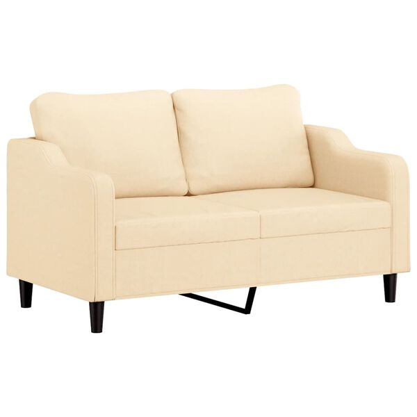 vidaXL 2-Sitzer-Sofa Creme 140 cm Stoff