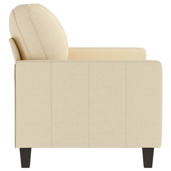 vidaXL 2-Sitzer-Sofa Creme 120 cm Stoff