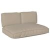vidaXL Kissenset 3 pcs Taupe Oxford-Stoff