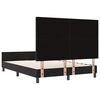 vidaXL Boxspringbett mit Kopfteil Schwarz 140 x 200 cm Samt