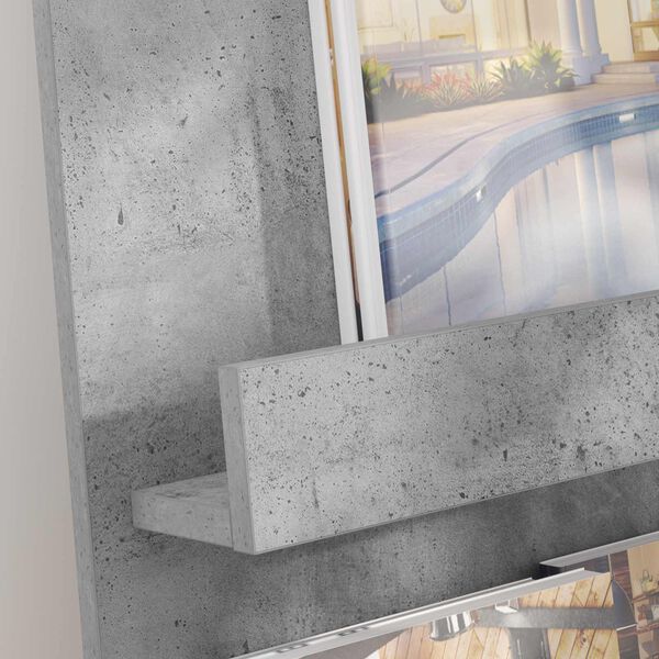 vidaXL Magazinregal Beton Grau 43 x 11 x 102 cm Holzwerkstoff