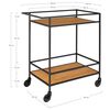 House Nordic Servierwagen Avery 68x40x59 cm Natur und Schwarz