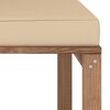 vidaXL Outdoor-Ecksofa Paletten mit Kissen in Beige