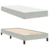 vidaXL Boxspringbett mit Matratze Hellgrau 90 x 210 cm Stoff