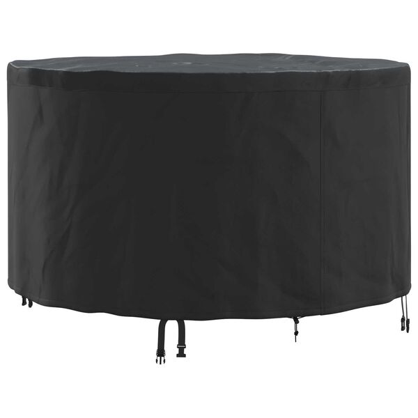 vidaXL Gartenmöbelabdeckung Schwarz 128 x 128 x 71 cm 210D-Gewebe