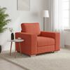 vidaXL Sessel Rot Orange 100x77x82 cm Cordstoff