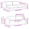 vidaXL Boden-Sofa-Bett 200cm Weinrot Samt