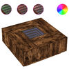 vidaXL Couchtisch mit Infinity-LED R&auml;uchereiche 100x100x40 cm