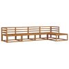 vidaXL Outdoor-Sofagarnitur mit Kissen 5 pcs Natur und Creme