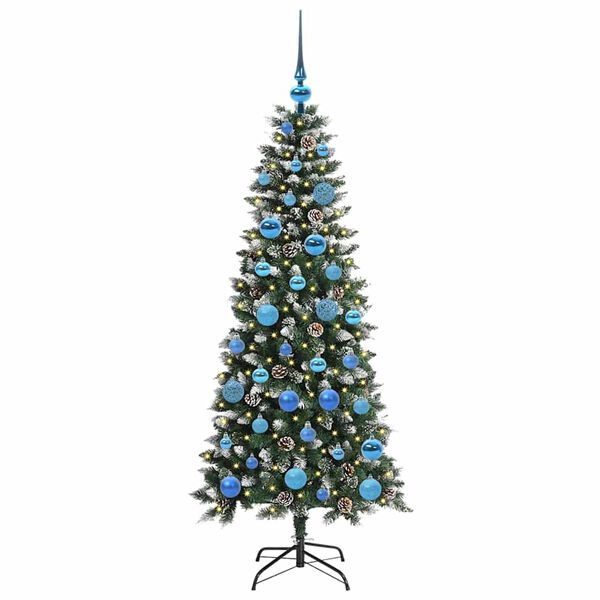 vidaXL K&uuml;nstlicher Weihnachtsbaum mit 150 LEDs mit St&auml;nder Gr&uuml;n 150 cm