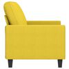 vidaXL 2-Sitzer-Sofa Hellgelb 140 cm Stoff