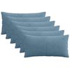 vidaXL Kissenbezug 6 pcs ALMELO Blau 40 x 80 cm Cord