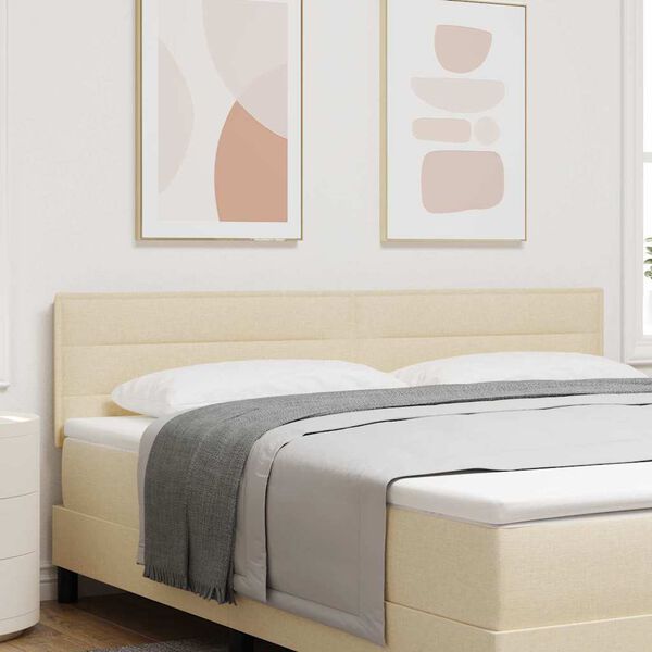 vidaXL Kopfteil Creme 180 cm Stoff