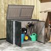vidaXL Gartenlagerbox Schwarz 151,5 x 82 x 110,5 cm Stahl