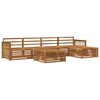 vidaXL Outdoor-Sofagarnitur 6 pcs Natur Massivholz Akazie