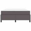 vidaXL Bettrahmen mit Matratze Grau 140 x 200 cm Stoff