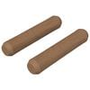 vidaXL Holzd&uuml;bel 2 Stk. Braun &Oslash; 8 x 35 mm Massivholz