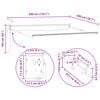 vidaXL Elektrische ausziehbare Markise Bordeauxrot 3 x 2 m