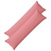 vidaXL Kissen mit Kissen HOUTEN 2 Stk. Rosa Kunstleinen
