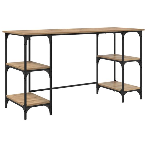 vidaXL Schreibtisch Artisan-Eiche 140 x 50 x 75 cm Holzwerkstoff