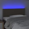 vidaXL LED Kopfteil Taupe 100x5x78/88 cm Stoff