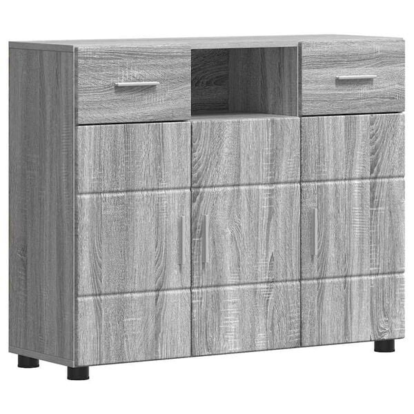 vidaXL Holzschrank Graues Sonoma 88,5 x 30,5 x 73 cm Holzwerkstoff