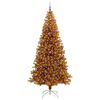 vidaXL Weihnachtsbaum mit 300 LEDs mit St&auml;nder Gold 240 cm PET