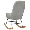 vidaXL Schaukelstuhl Hellgrau Samt