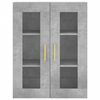 vidaXL Wandschrank Betongrau 69,5x34x90 cm