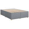 vidaXL Boxspringbett mit Matratze Hellgrau 140x190 cm Stoff
