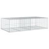 vidaXL Gabione mit Deckel 200x100x50 cm Verzinktes Eisen