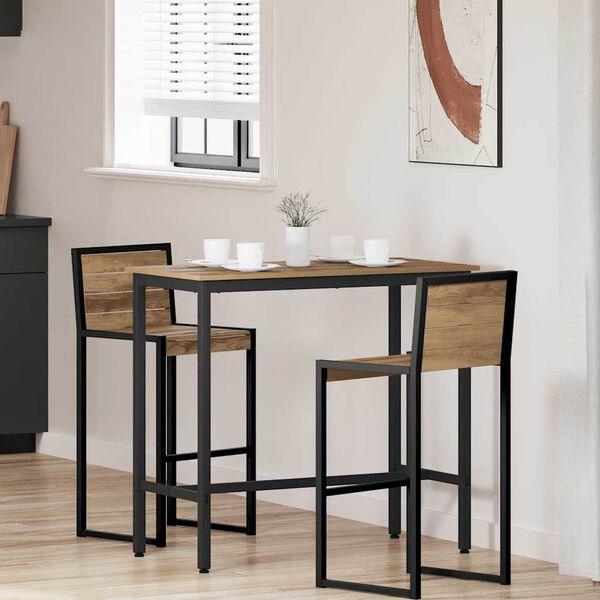 vidaXL Tisch Artisan-Eiche 100 x 50 x 90,5 cm