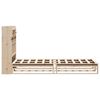 vidaXL B&uuml;cherregalbett ohne Matratze 75x190 cm Massivholz Kiefer