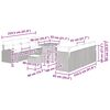 vidaXL Garten-Sofa-Set mit Kissen 11 pcs Beige Poly Rattan