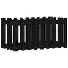 vidaXL Hochbeet Latten-Design Schwarz 100x50x50 cm Massivholz Kiefer