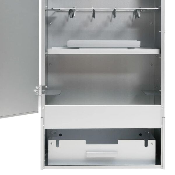 vidaXL R&auml;ucherofen mit Tisch Verzinkter Stahl