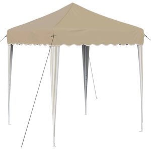 vidaXL Pop-up Partyzelt 195 x 195 x 245 cm Creme Oxford-Stoff