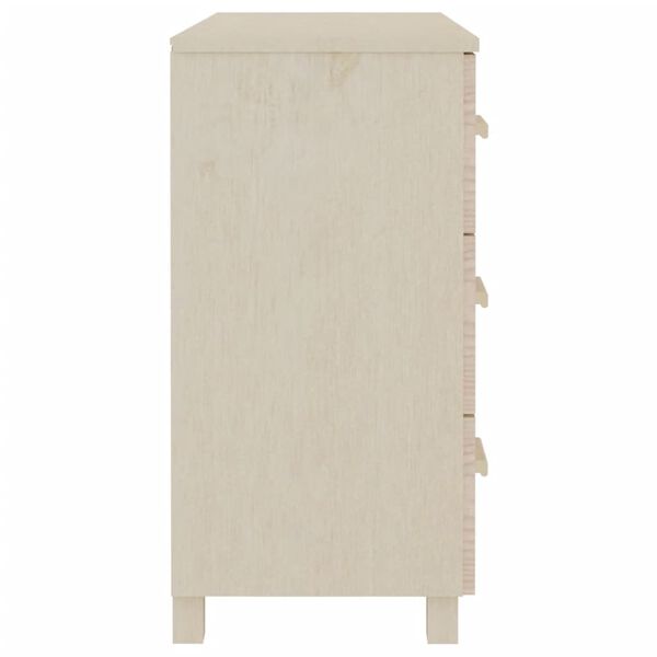 vidaXL Sideboard HAMAR Honigbraun 90x40x80 cm Massivholz Kiefer