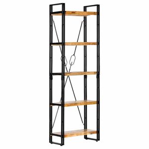 vidaXL B&uuml;cherregal 5 F&auml;cher 60 x 30 x 180 cm Mango Massivholz