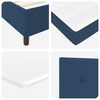vidaXL LED Boxspringbett mit Matratze Blau 80 x 200 cm Stoff