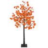 vidaXL LED-Ahornbaum Braun 22 x 22 x 150 cm Kunststoff 96 LEDs