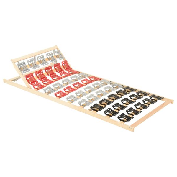 vidaXL Lattenrost mit 12 Latten Verstellbares Kopfteil 100x200 cm